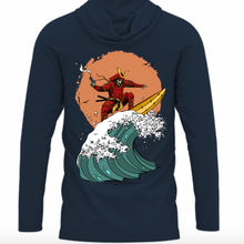 "The Great Wave" Performance UPF Shirt w Hood and Pocket for AIWB