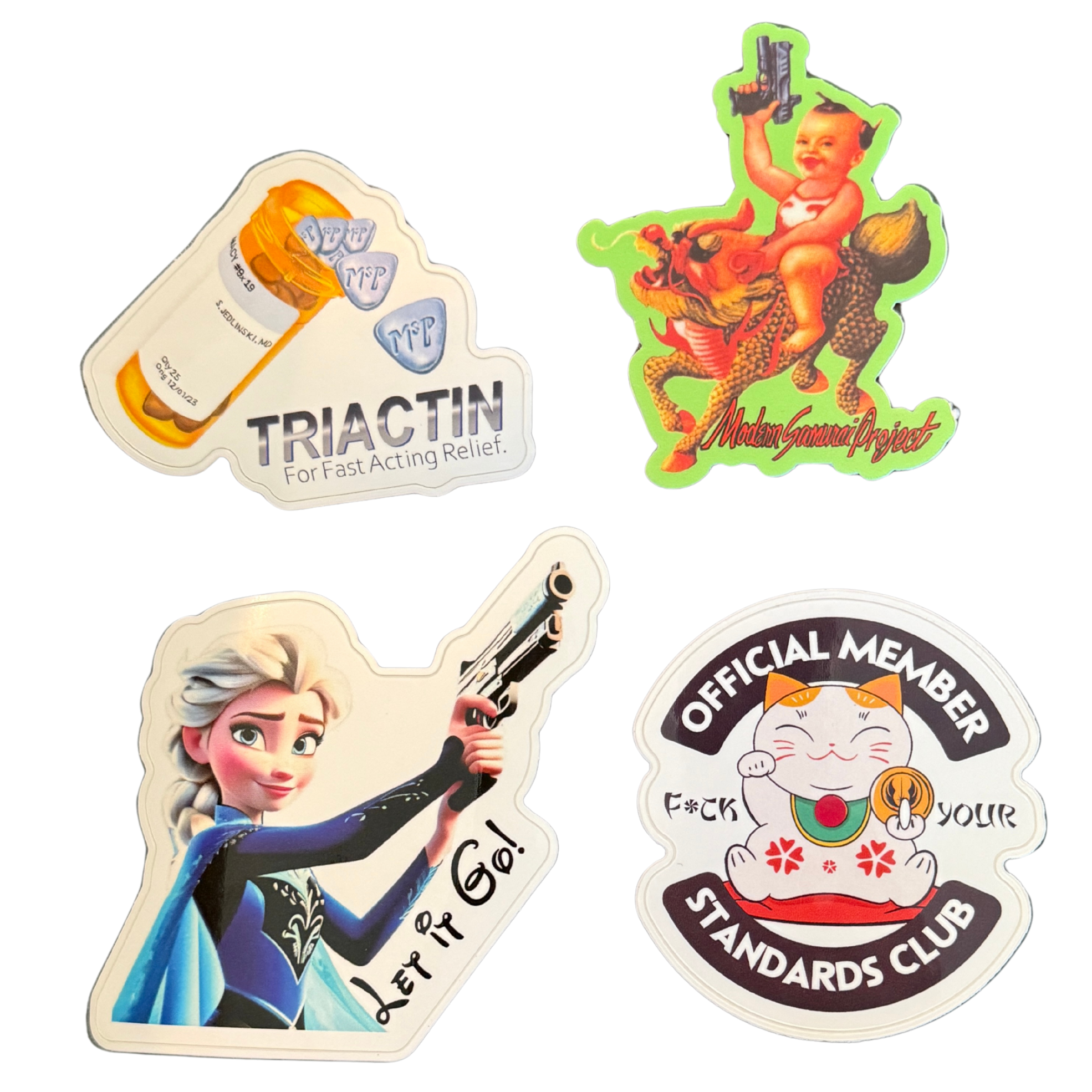 F*ck Your Standards Club / Triactin Like a Man Sticker Pack